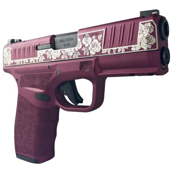 Springfield "Distressed Black Cherry & Roses" Hellcat Pro Handgun 9mm - Image 2