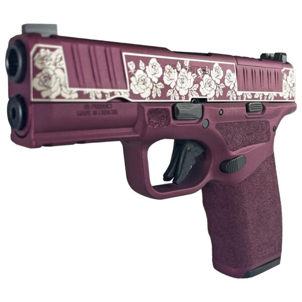 Springfield "Distressed Black Cherry & Roses" Hellcat Pro Handgun 9mm - Image 3